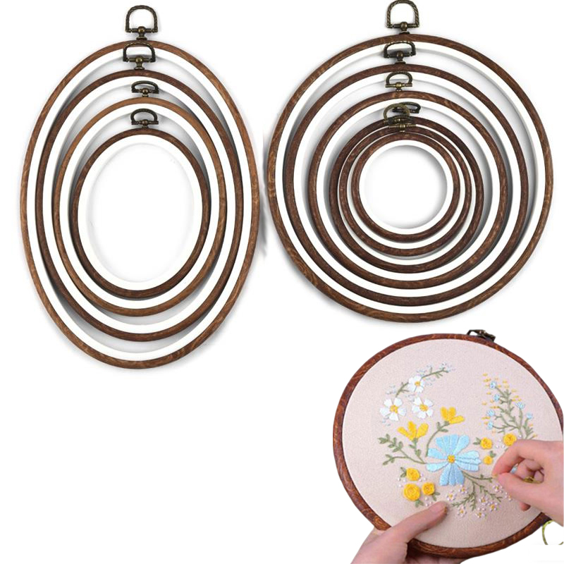 Embroidery Zone - 10PCS Sewing Tool Round Oval Imitation