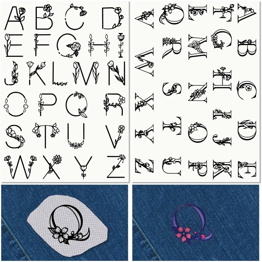 Embroidery Paper - Letter A-Z Water Soluble Embroidery Stabilizers