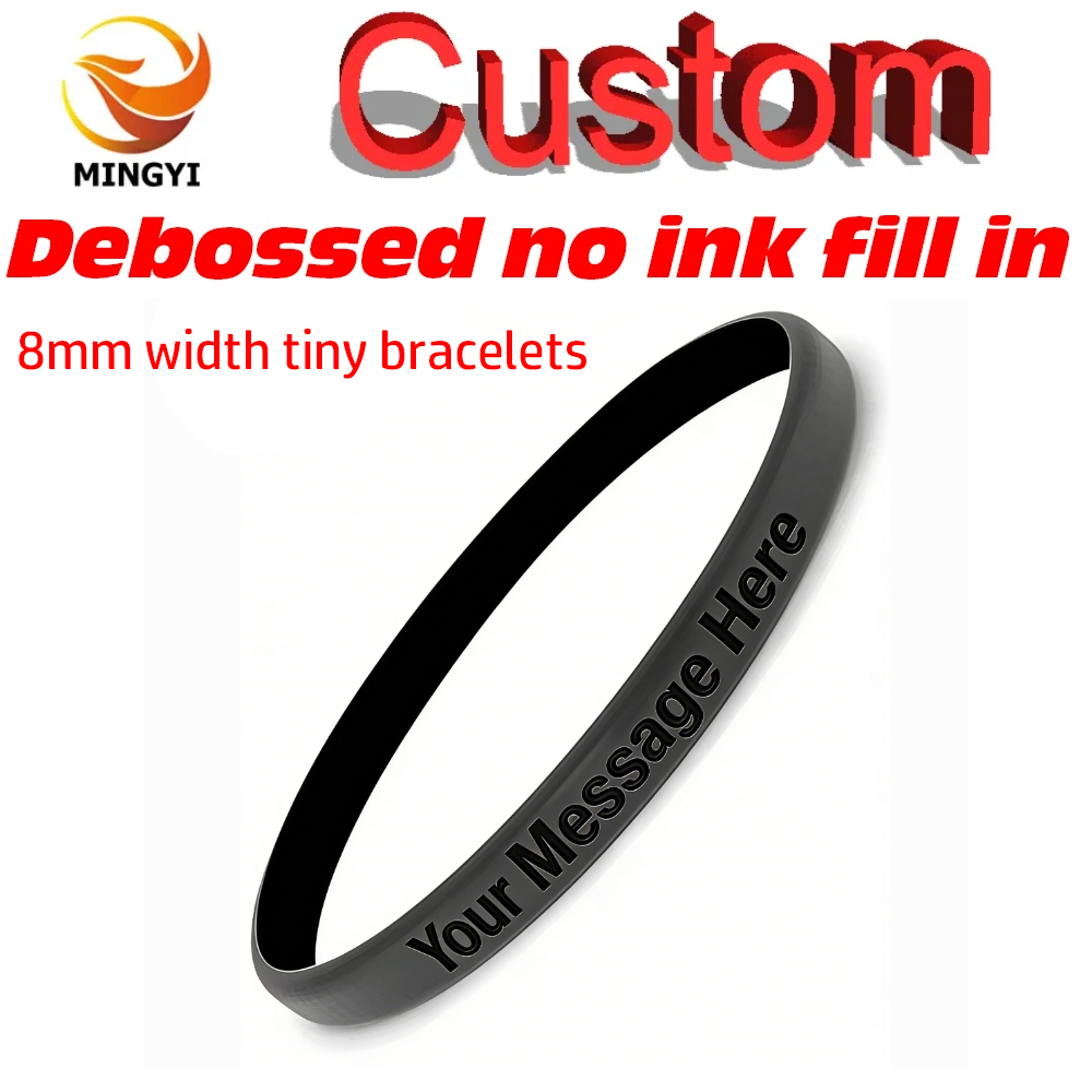 Embroidery Alphabet - 1PCS 8mm Width Tiny Band Debossed