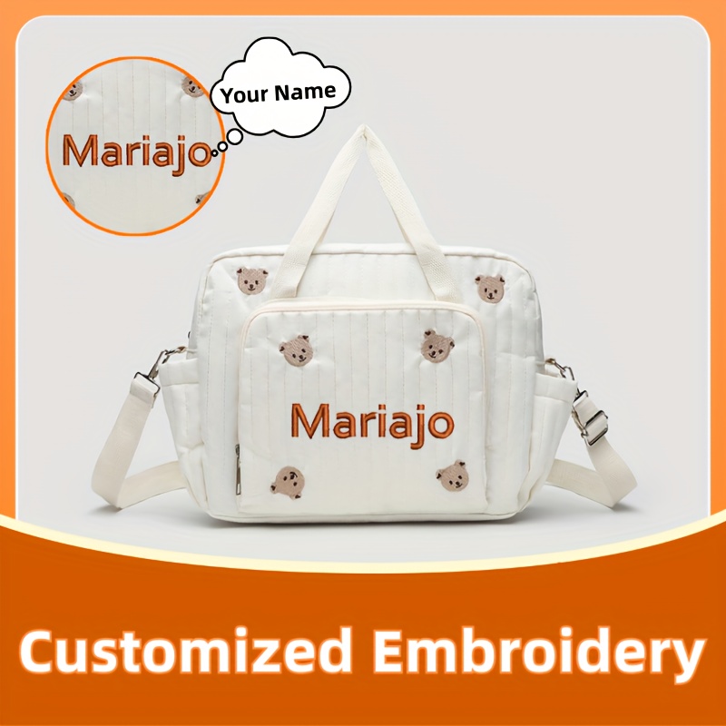 Embroidery Fonts - 1PC Bear & tulip Pattern Travel
