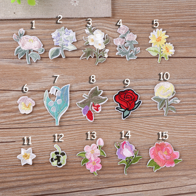 Embroidery Tshirt - Exquisite Small Japanese Flowers Embroidery Iron