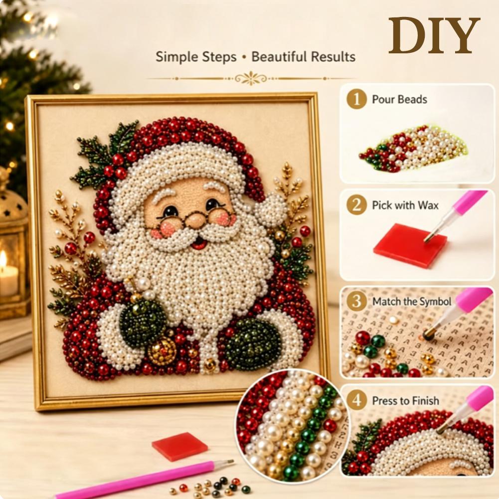 Christmas Santa Claus Pearl Ar - огляд і ціна Embroidery Frame