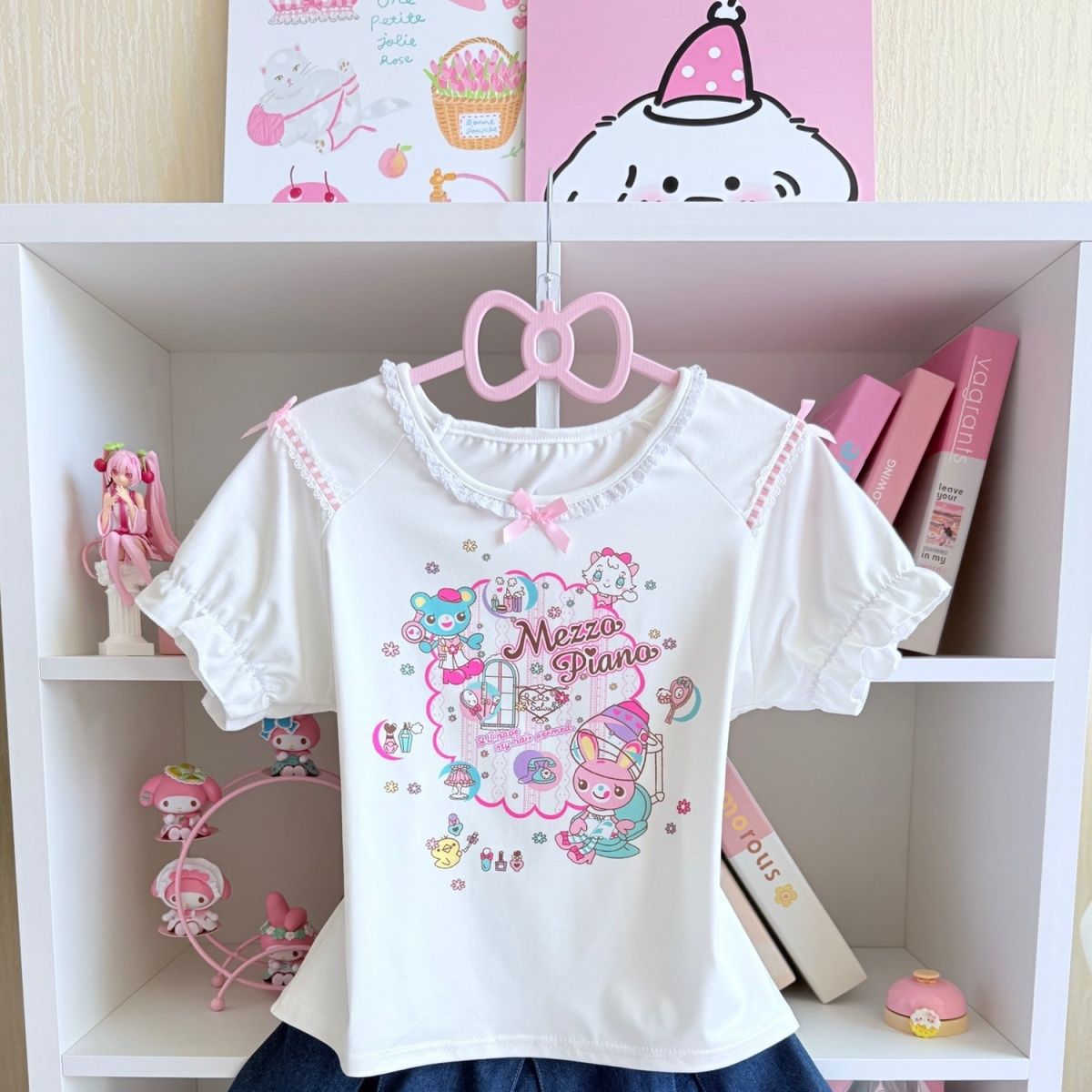 Japanese Sweet Skirt Sets Summ - огляд і ціна Embroidery Tshirt
