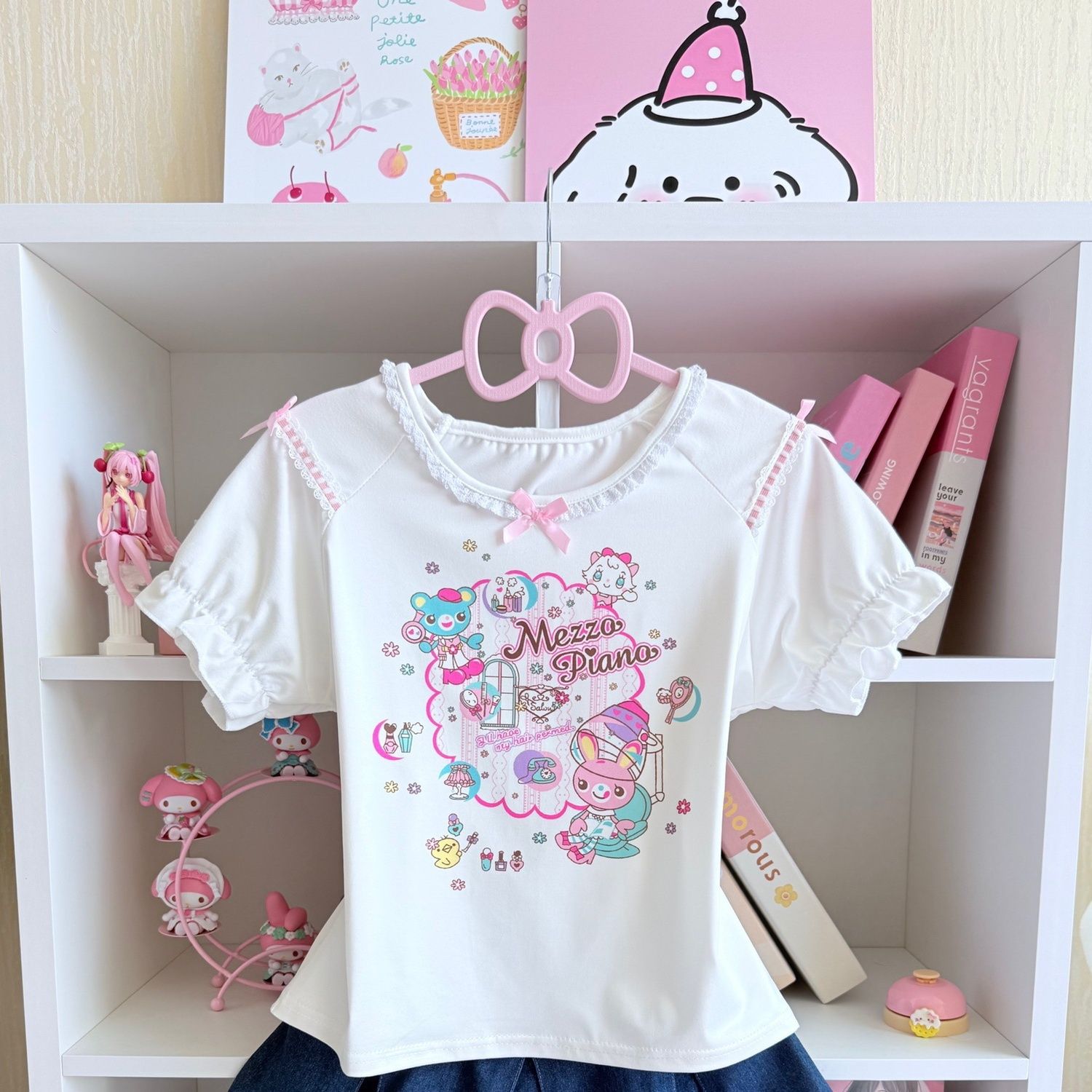 Japanese Sweet Skirt Sets Summ - огляд і ціна Embroidery Tshirt