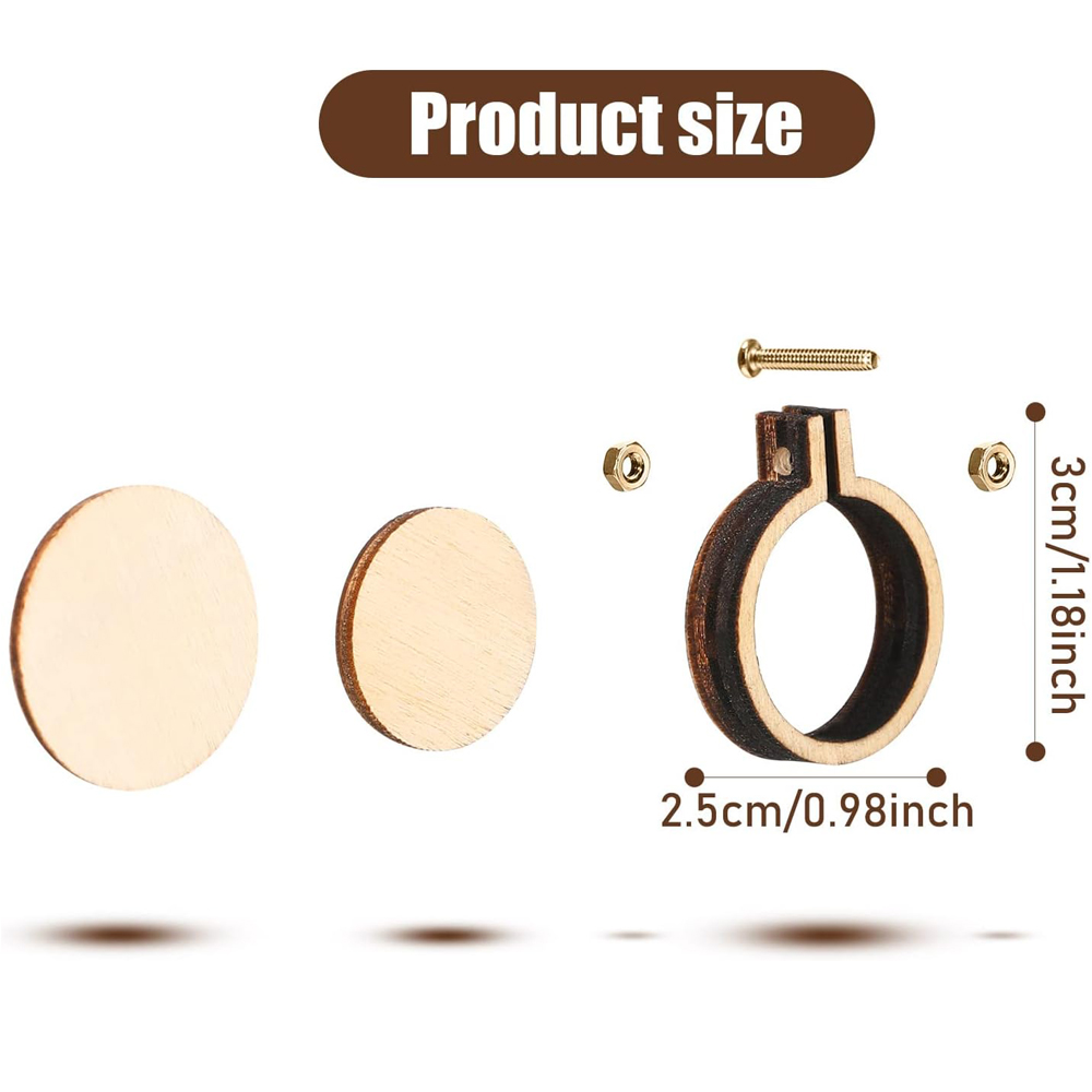 10Pcs/Set Wooden Mini Embroide - огляд і ціна Embroidery Zone