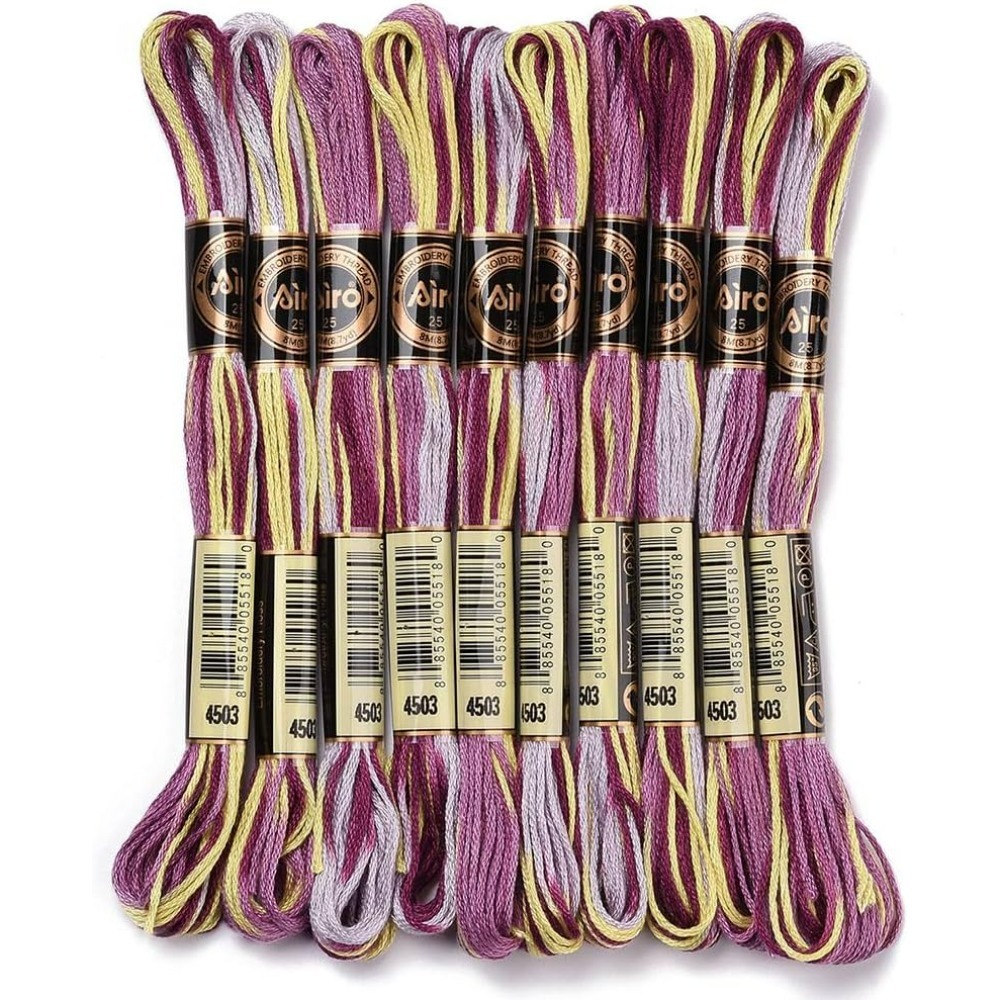 6 Strands Purple Variegated Em - огляд і ціна Embroidery Computer