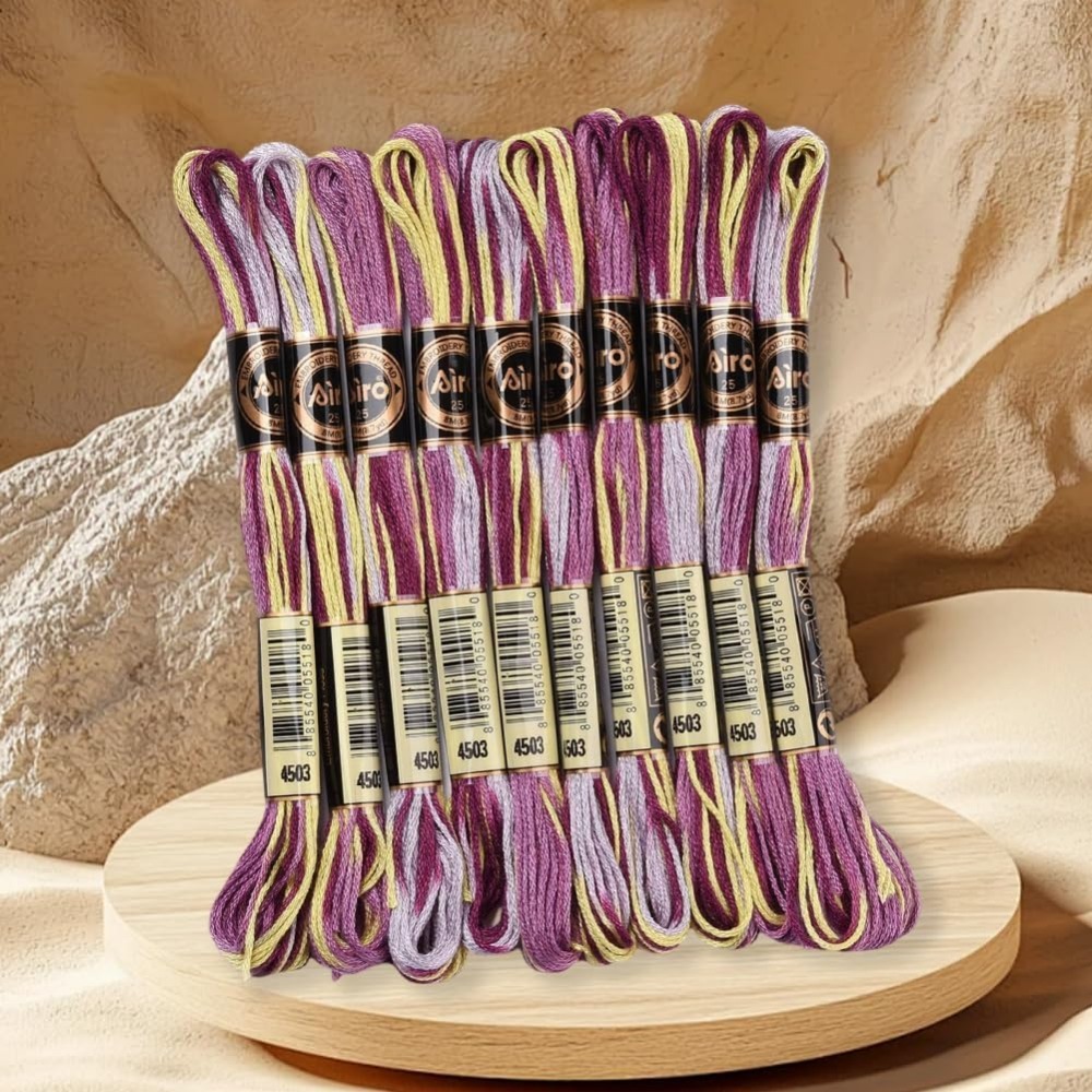 6 Strands Purple Variegated Em - огляд і ціна Embroidery Computer