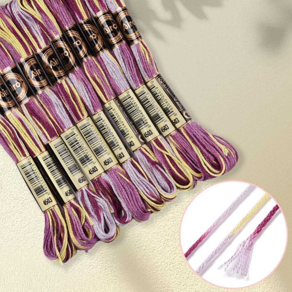 6 Strands Purple Variegated Em - огляд і ціна Embroidery Computer