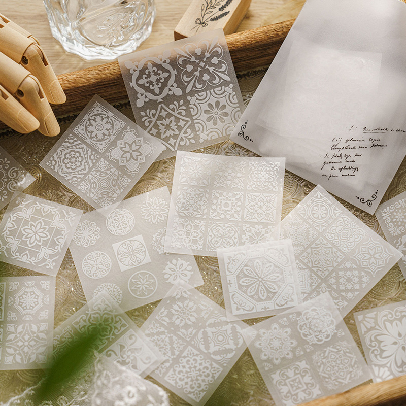 30pcs/lot White Translucent La - огляд і ціна Embroidery Paper