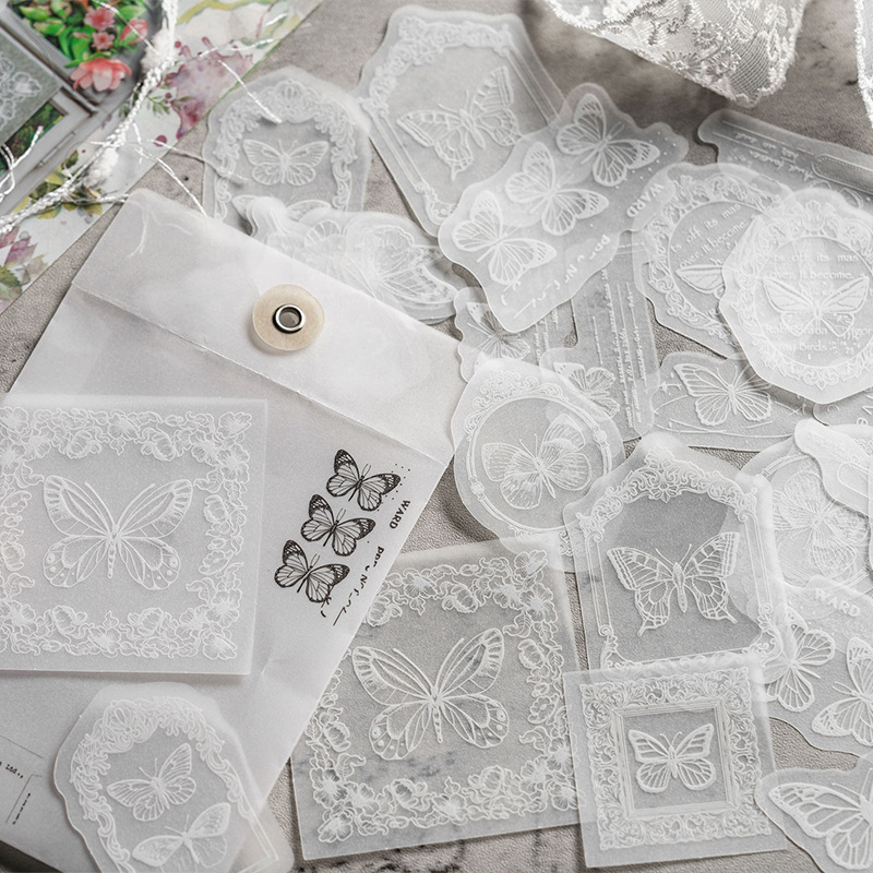 30pcs/lot White Translucent La - огляд і ціна Embroidery Paper
