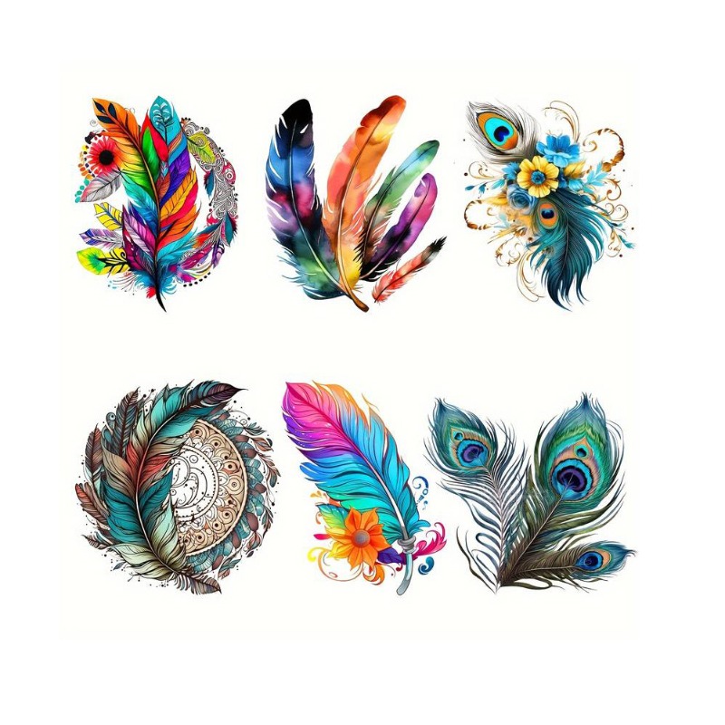 Colorful Feather Bohemian Iron - огляд і ціна Embroidery Diy