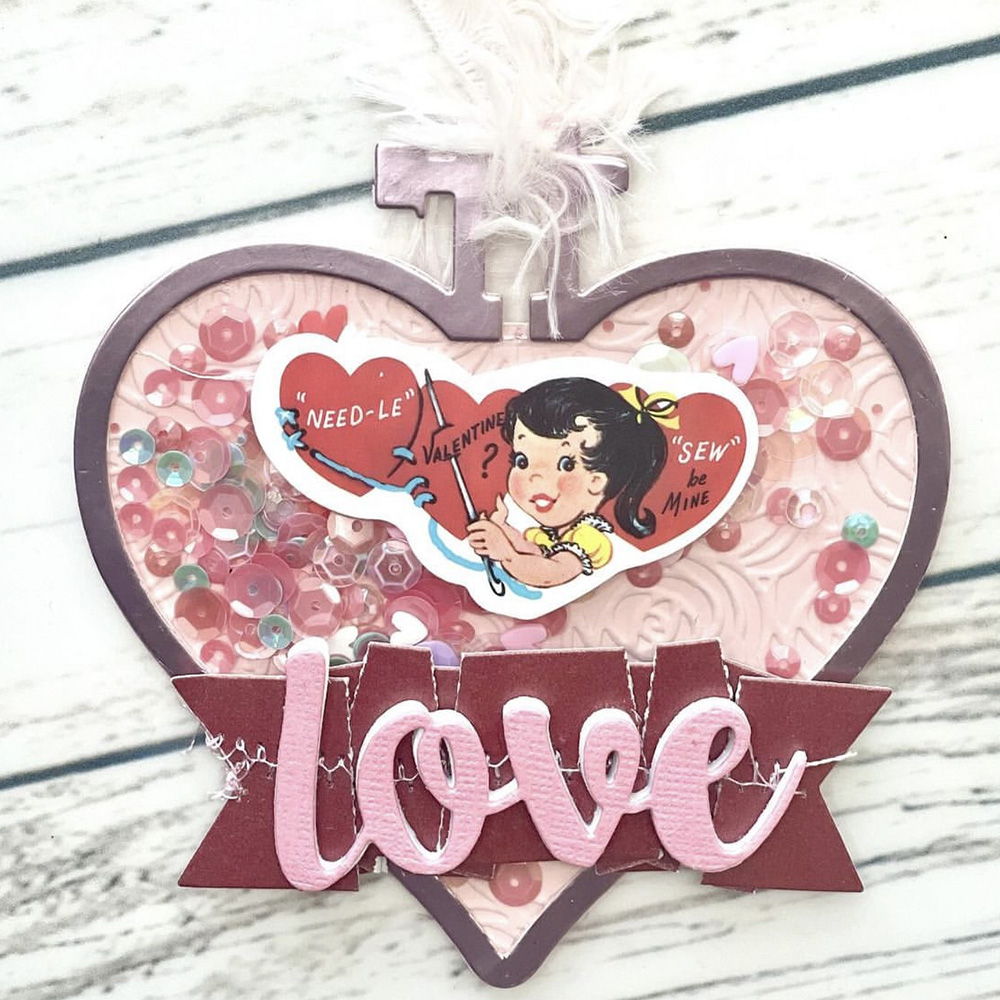 KSCRAFT Heart Embroidery Hoop  - огляд і ціна Embroidery Paper