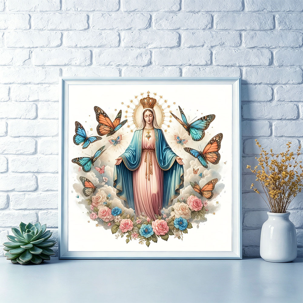 HUACAN Embroidery Kits Virgin  - огляд і ціна Embroidery Rose Stitch