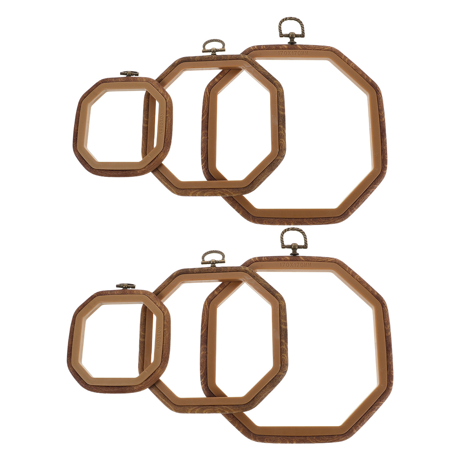 6Pcs Octagonal Imitated Wood E - огляд і ціна Embroidery Frame