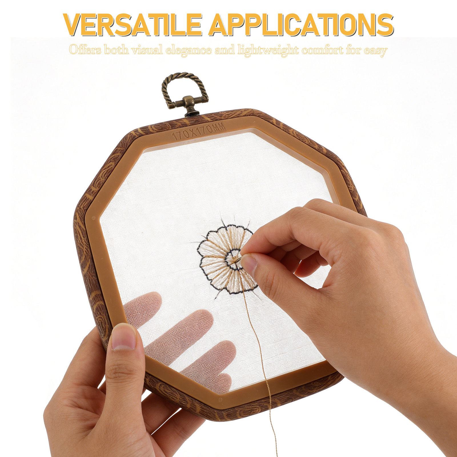 6Pcs Octagonal Imitated Wood E - огляд і ціна Embroidery Frame
