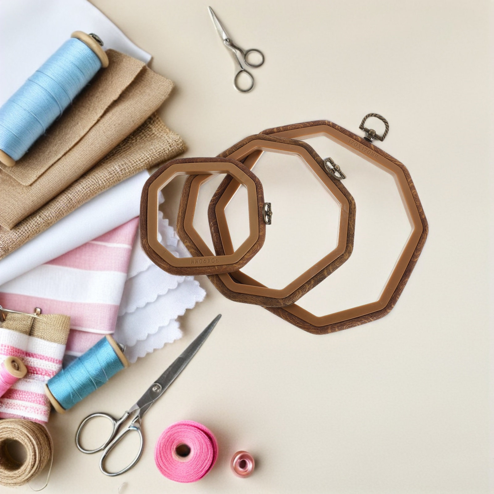 6Pcs Octagonal Embroidery Hoop - огляд і ціна Embroidery Frame