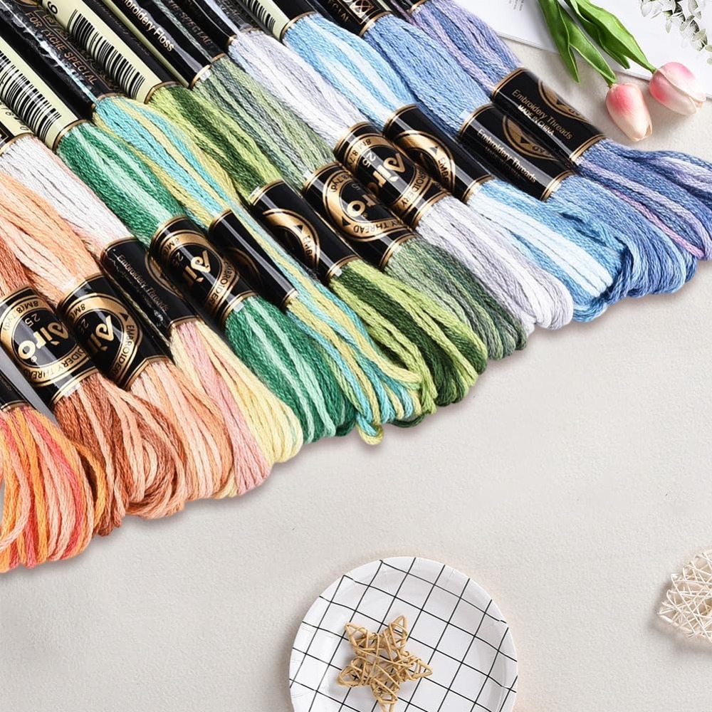 12 Skeins 105 Yards Cross Stit - огляд і ціна Embroidery Computer