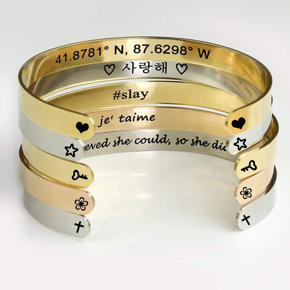 Custom Engrave Name Wrist Brac - огляд і ціна Embroidery Alphabet