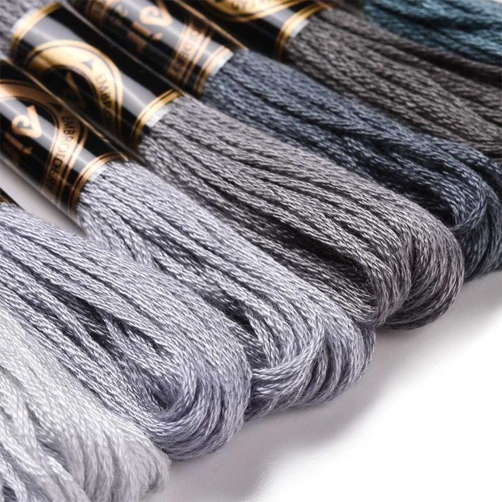 8 Skeins 70 Yards Grey Friends - огляд і ціна Embroidery Computer