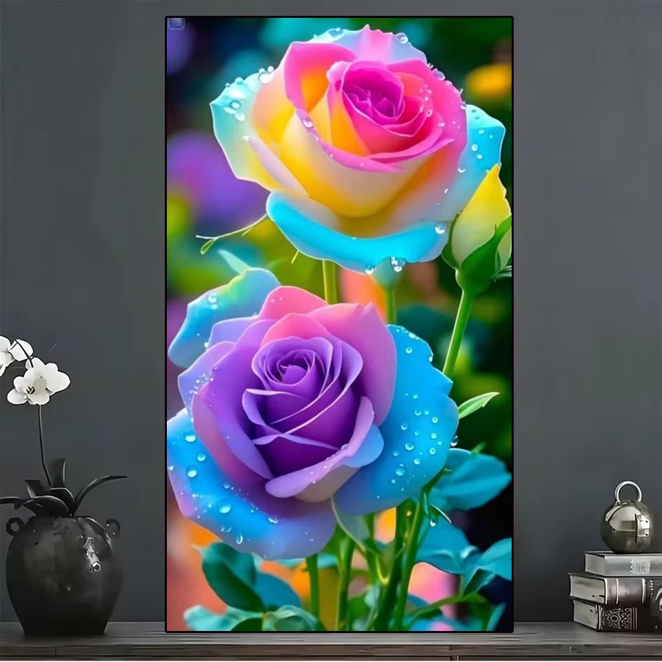 DIY Full Square Diamond Painti - огляд і ціна Embroidery Rose Stitch