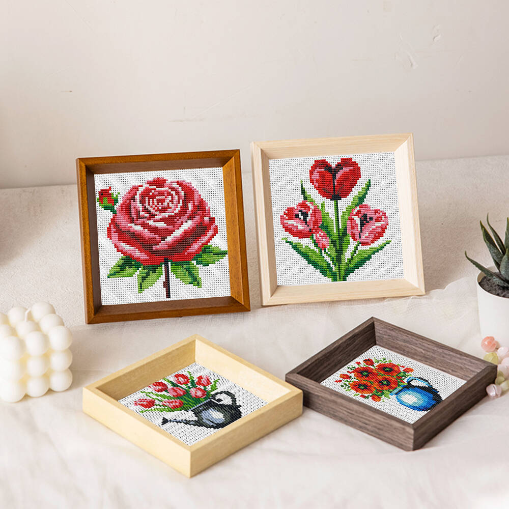Evershine 8pcs Mini Flower Cro - огляд і ціна Embroidery Rose Stitch