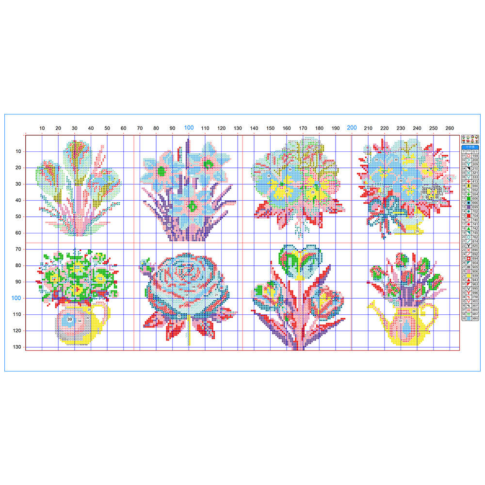 Evershine 8pcs Mini Flower Cro - огляд і ціна Embroidery Rose Stitch