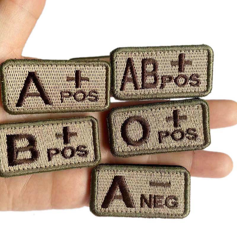 4PCS/A B AB O POS-NEG Blood Ty - огляд і ціна Embroidery Fonts
