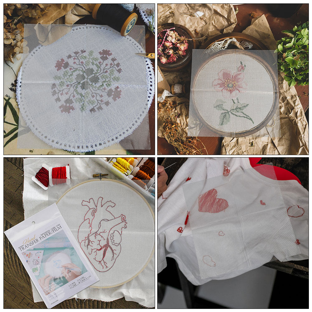 8Pcs Water Soluble Embroidery  - огляд і ціна Embroidery Paper