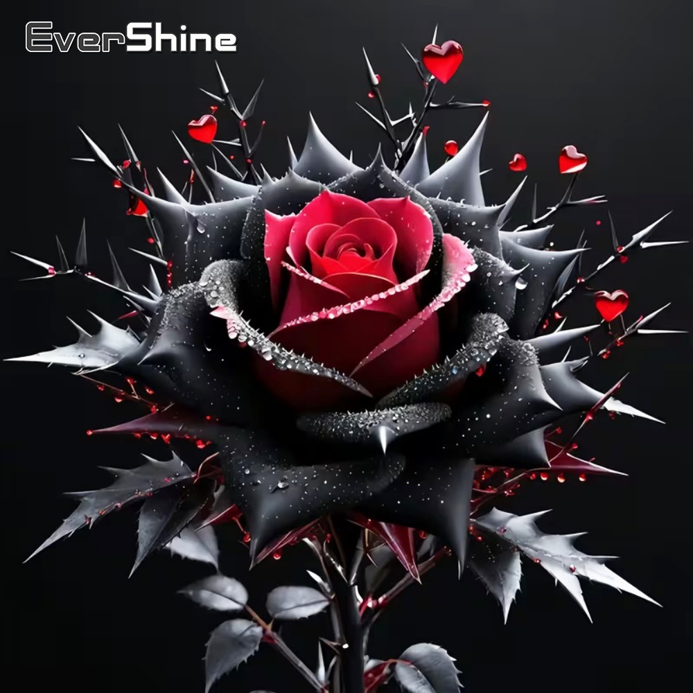Evershine Diamond Painting Ros - огляд і ціна Embroidery Rose Stitch