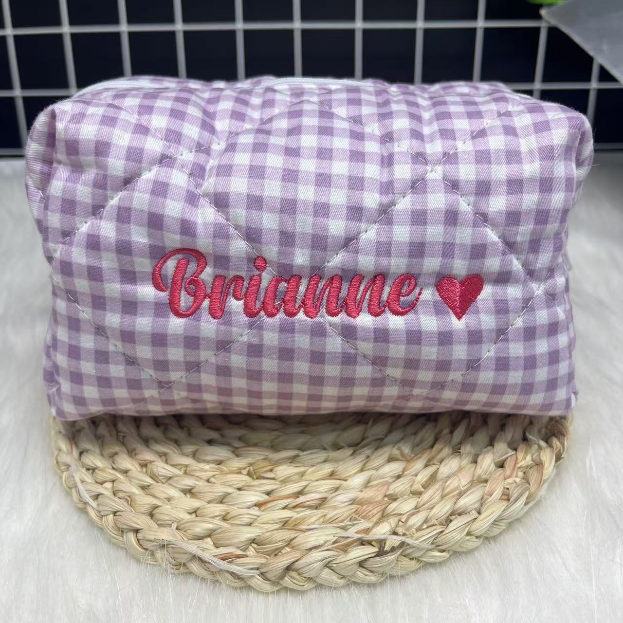 Large Capacity Striped Cosmeti - огляд і ціна Embroidery Logo